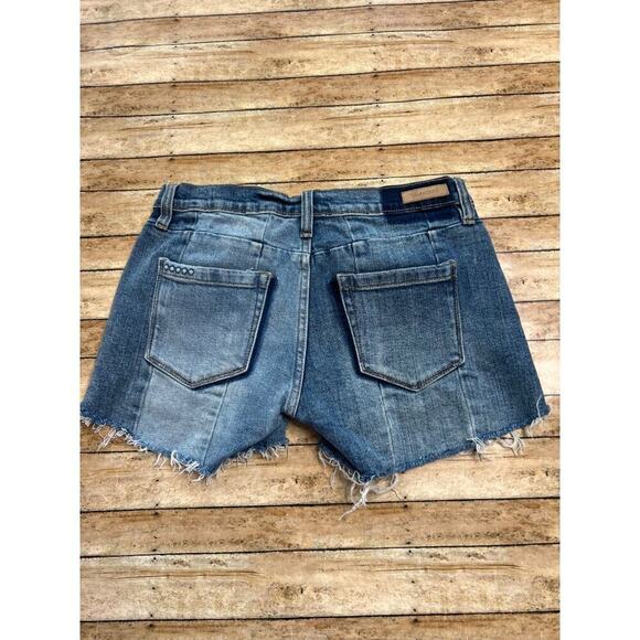 BlankNYC The Essex Paneled Blue Denim Shorts Size 25 - Picture 3 of 14